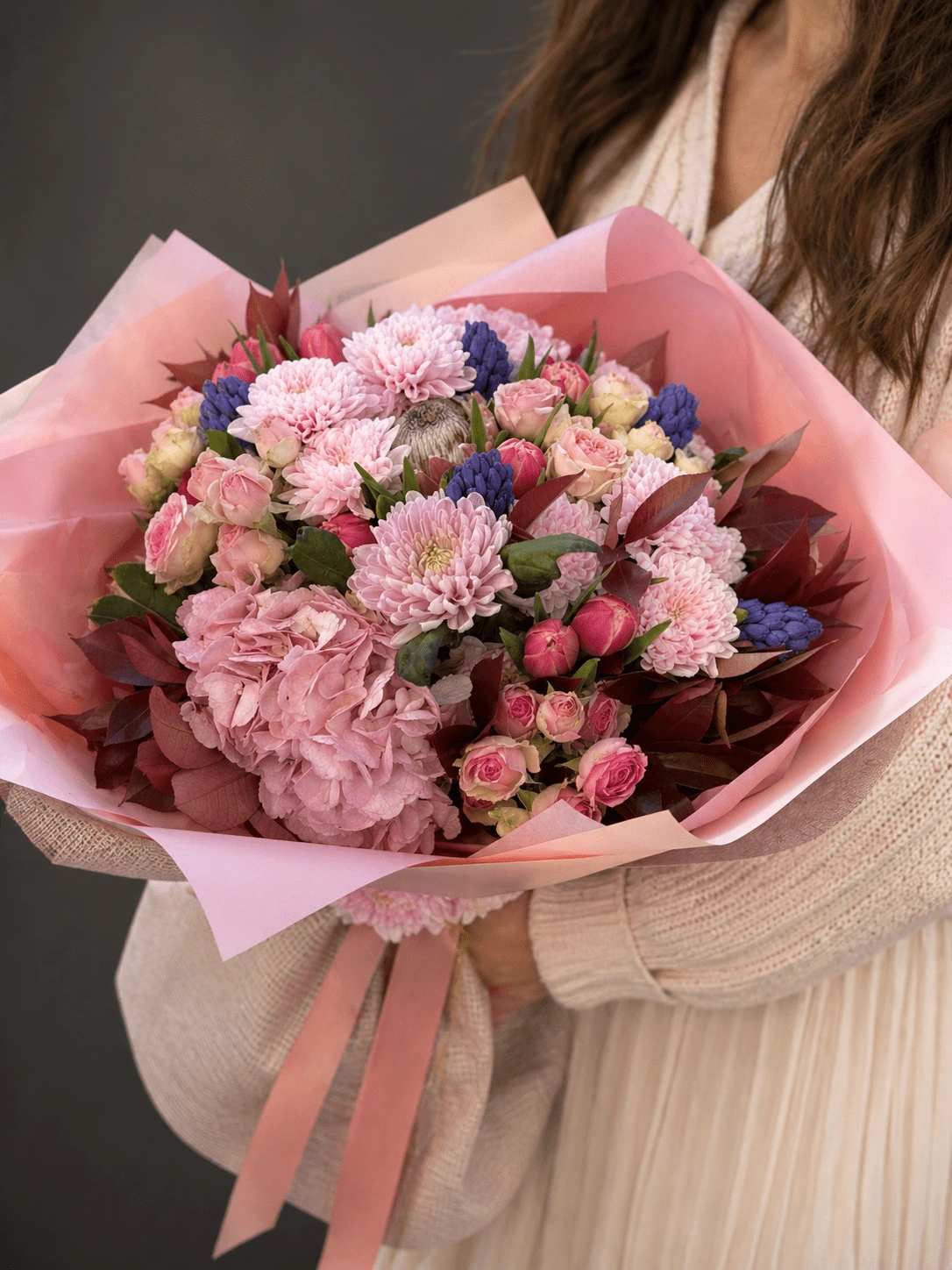 Soft Pembe Premium Çiçek Buketi