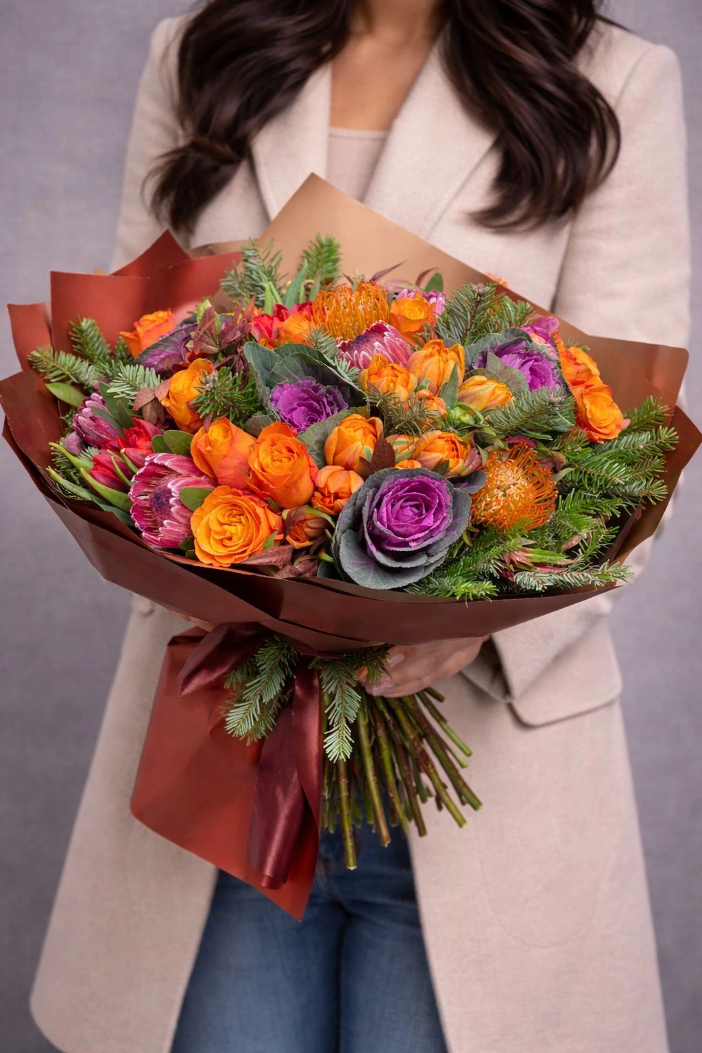 Turunculu Karışık Buket