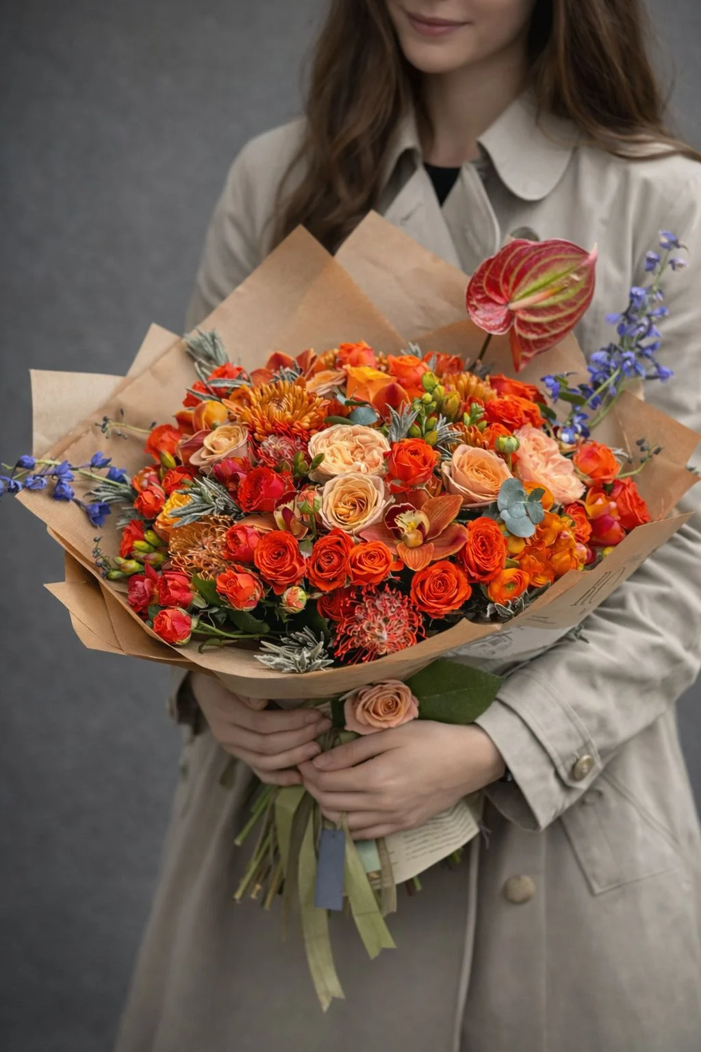 Renkli Premium Çiçek Buketi